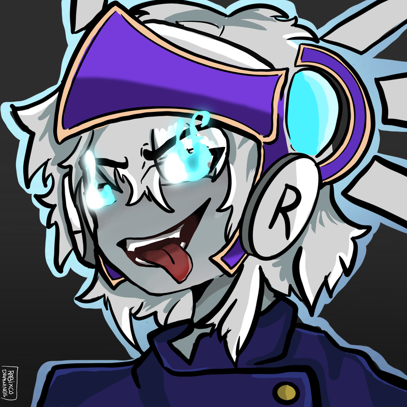 Icon personagem chapéu roxo