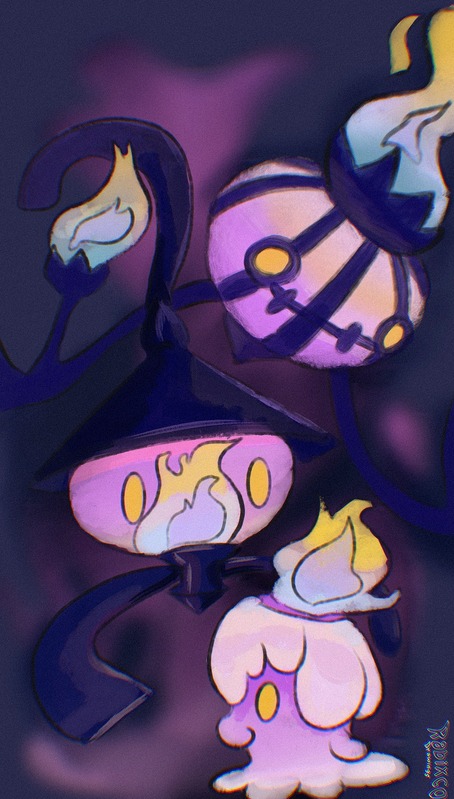 Wallpaper Chandelure fan art